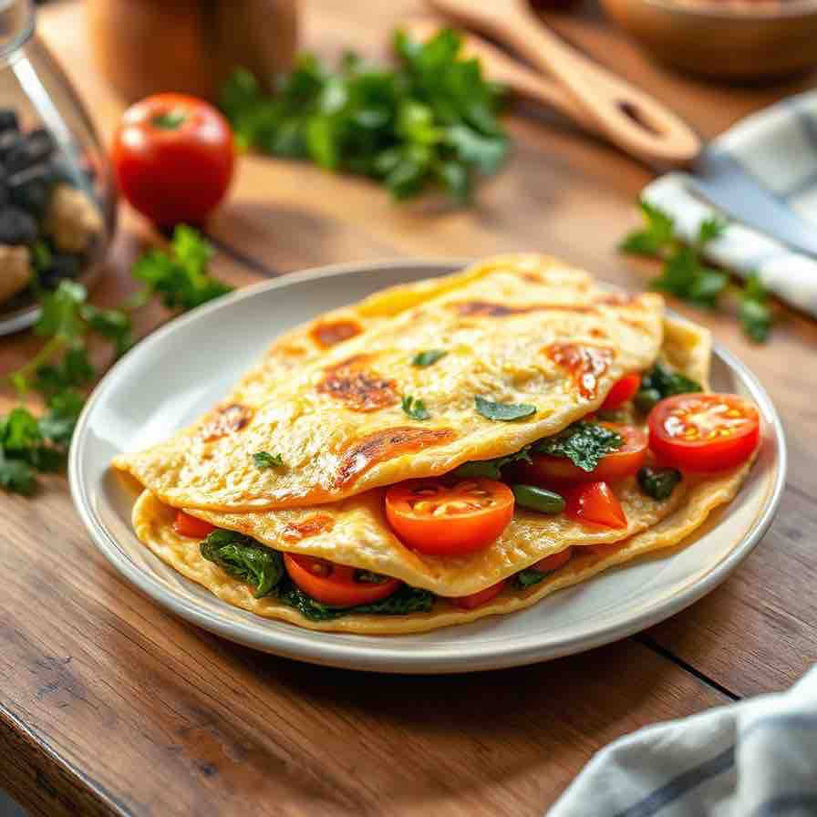 ПП омлет с овощами