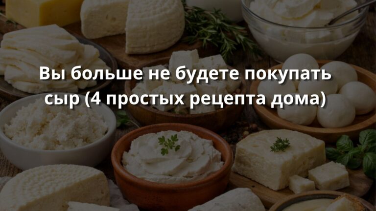 Вы больше никогда не купите сыр в магазине (4 простых рецепта дома)